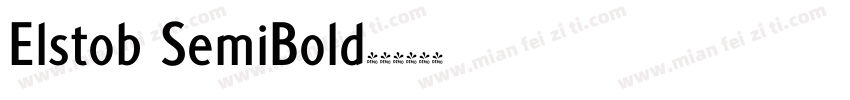 Elstob SemiBold字体转换